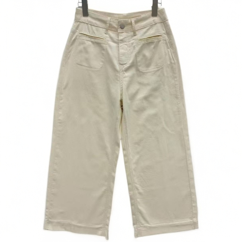 yu-简约长裤直筒阔腿裤阔腿休闲裤高腰#3338『乐桃家』