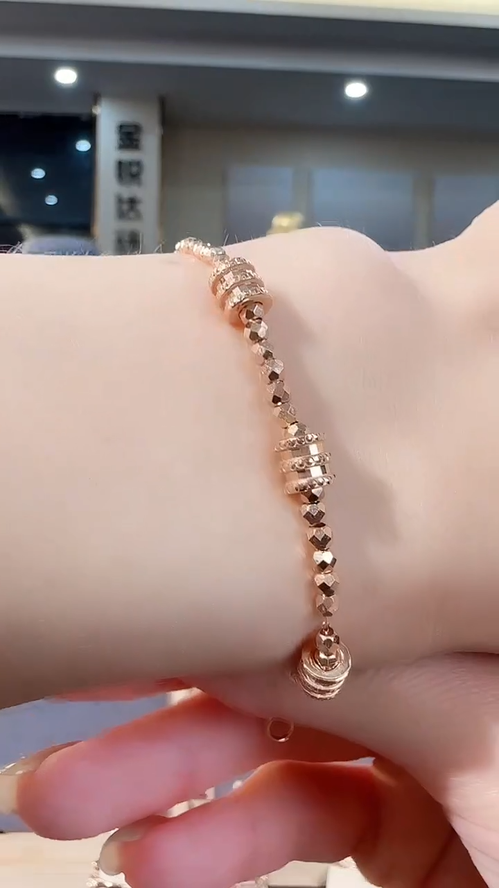 18K金手链18K金小蛮腰手链