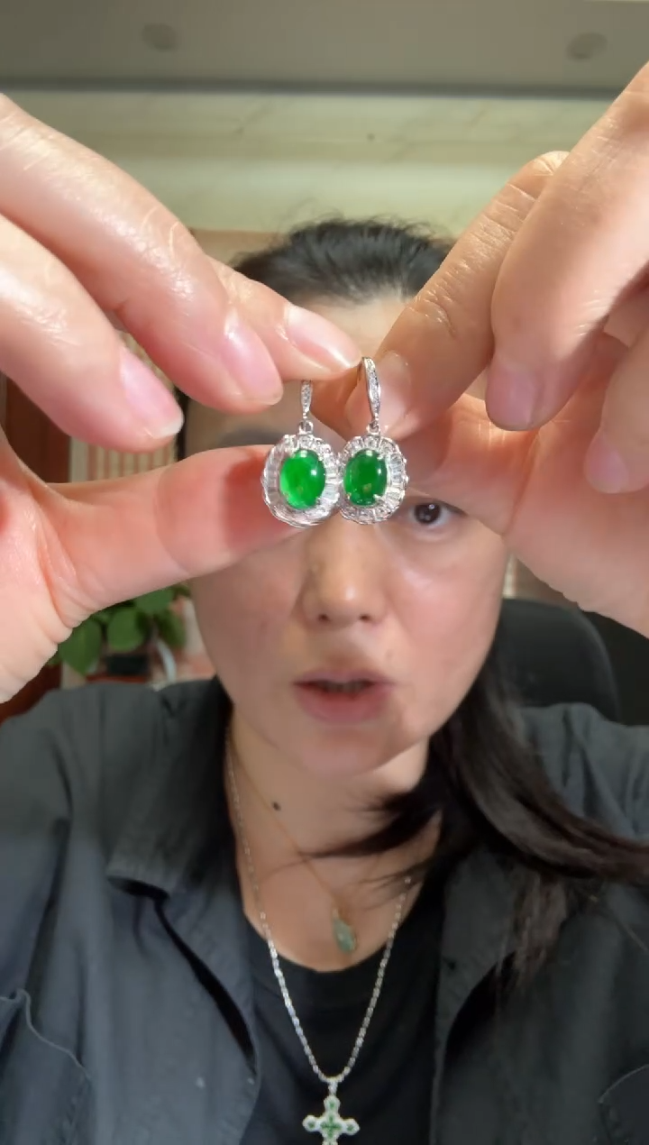 颈饰银S925镶嵌翡翠00008029