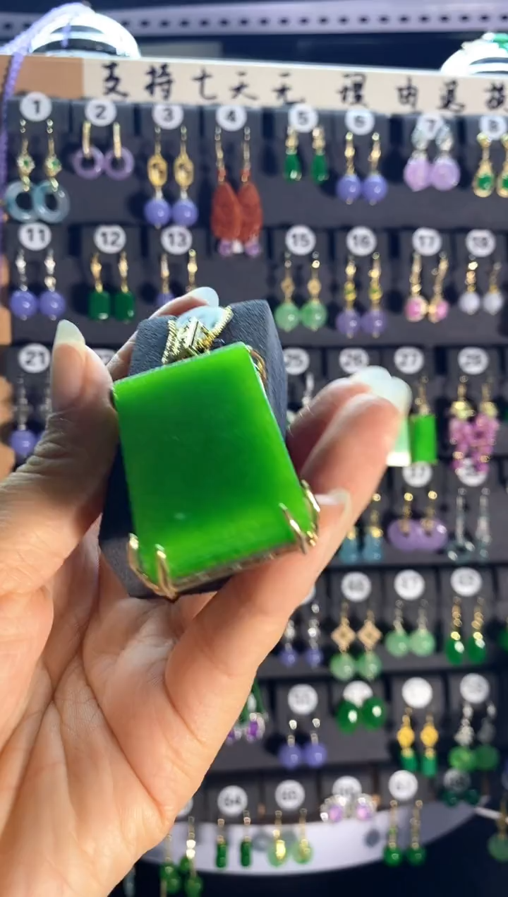 翡翠银S925镶嵌颈饰218...