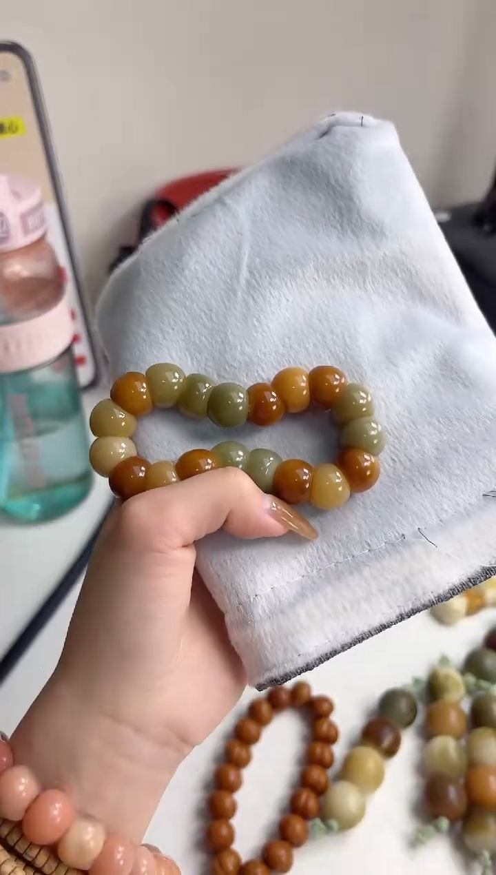 手串菩提根/象牙果沐e79糖炒栗子玉化蒜瓣大肠15mm手串