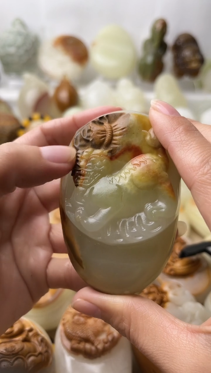 石材古青石棉纹正常不退换貔貅