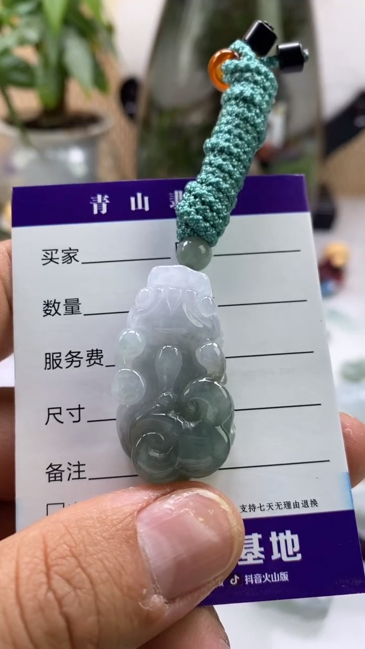 【闪购商品】翡翠颈饰未镶嵌多人如意貔貅