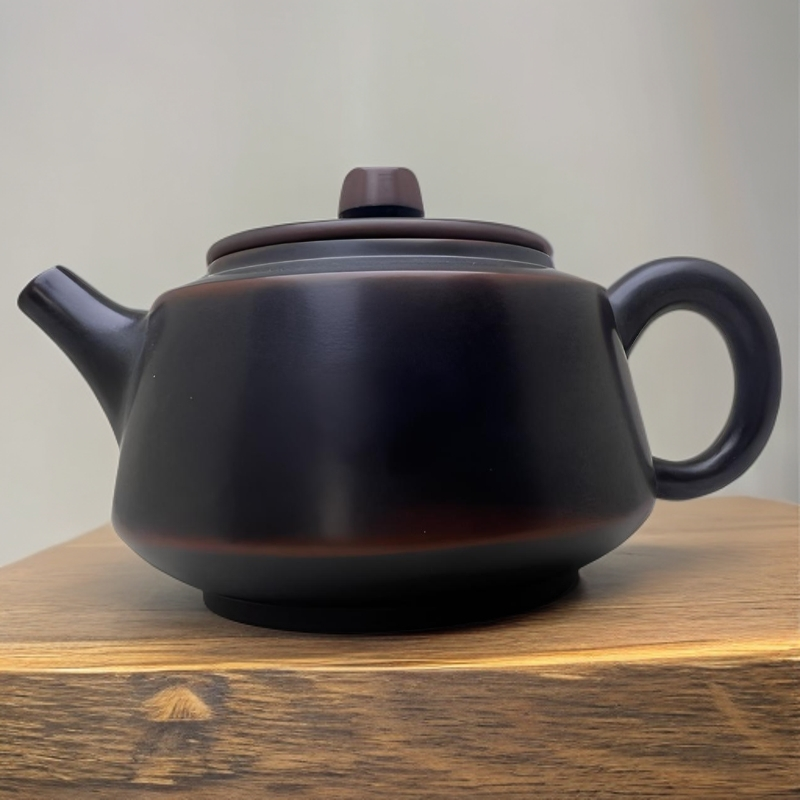 钦州坭兴陶功夫茶具纯手工容量230cc左右霸王壶送一个杯子