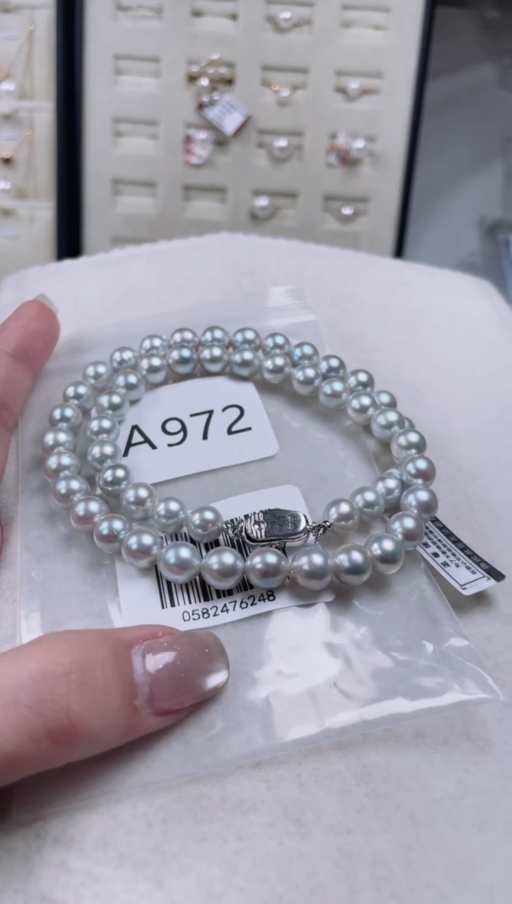 【闪购商品】海水珍珠项链银S925镶嵌A972
