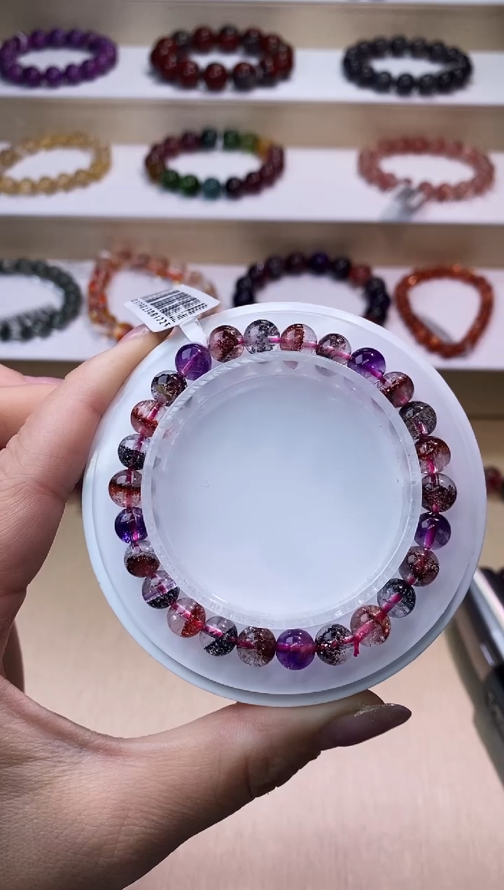 【闪购商品】水晶手链未镶嵌黑加仑超七7m+