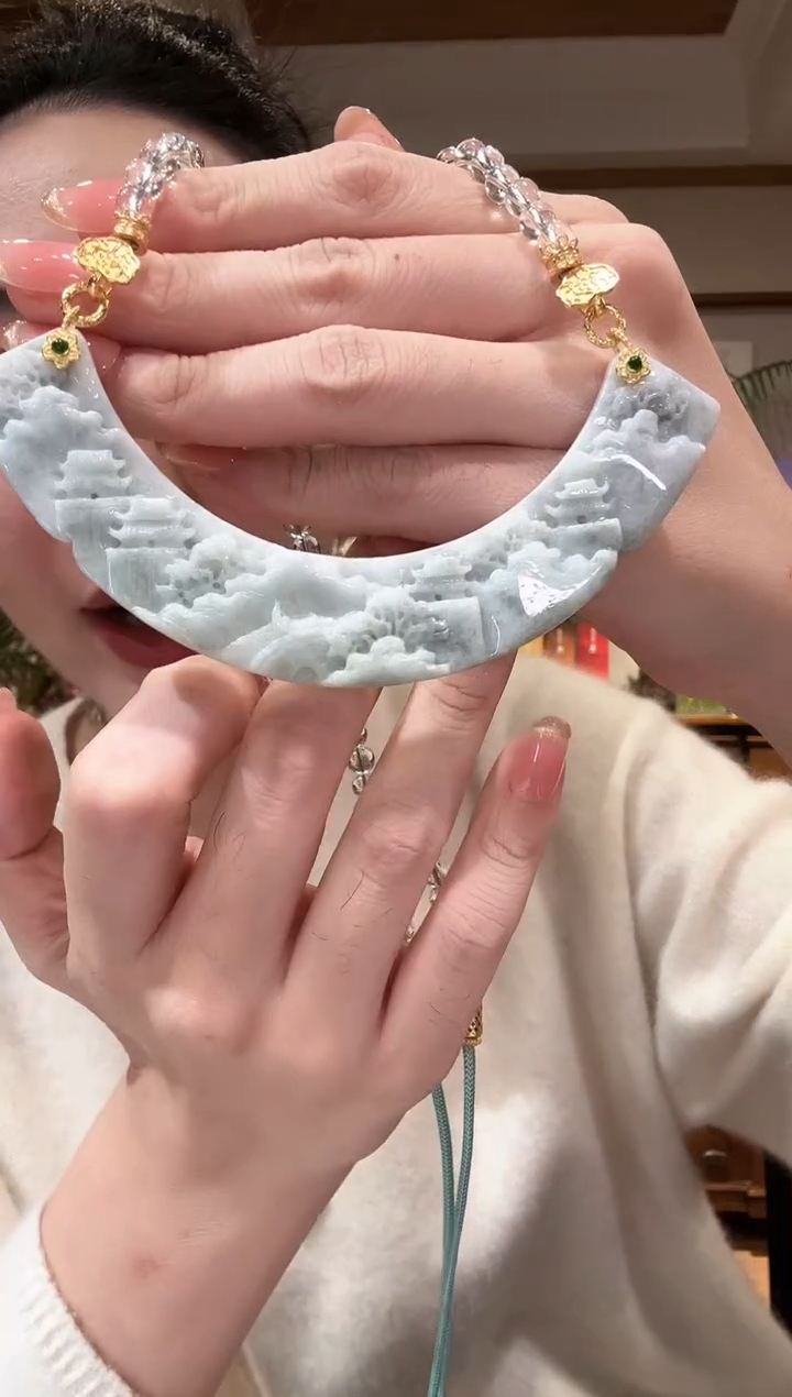 【闪购商品】翡翠颈饰未镶嵌国风