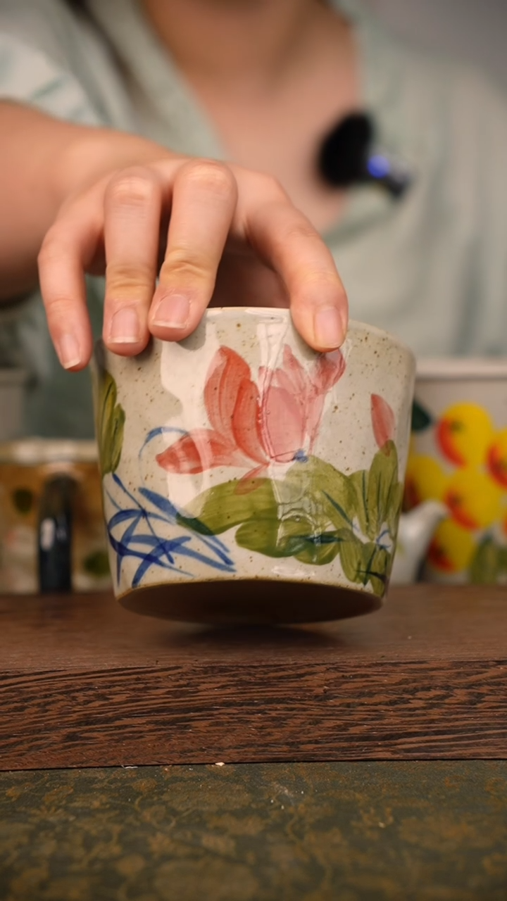 摆件泥垚手作 景德镇手工手绘器物