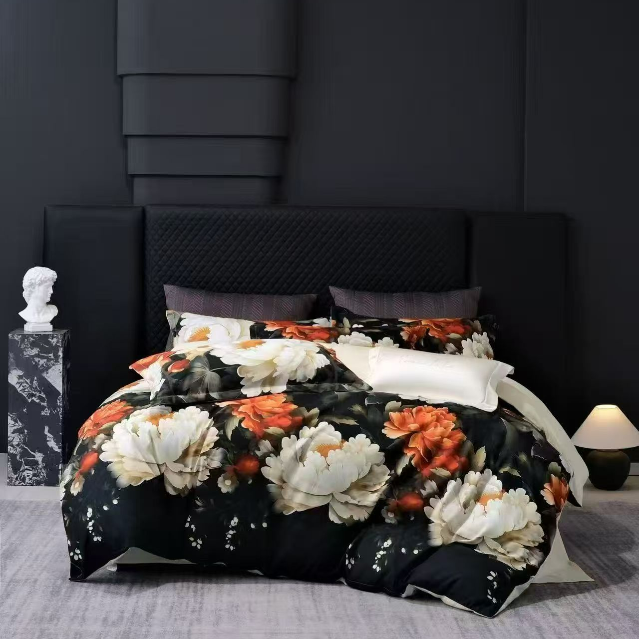  高端轻奢贡缎印花四件套【CGJ】