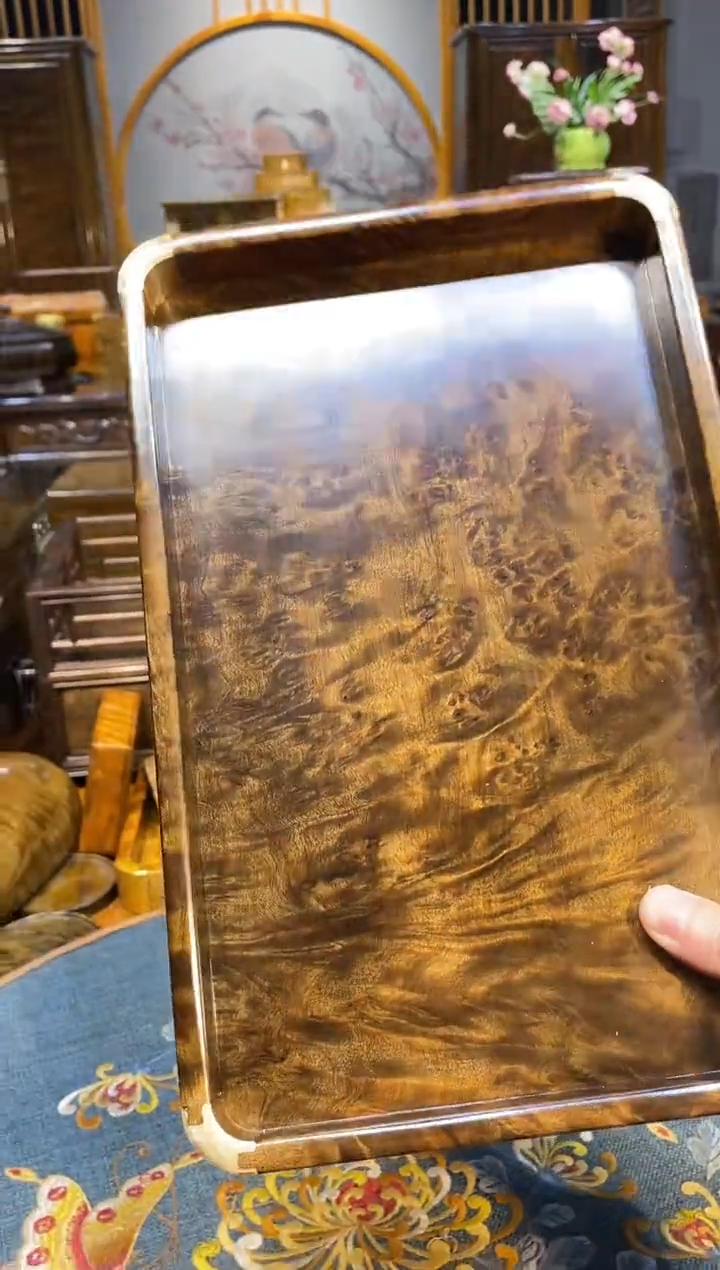 乌木类成套家具乌木茶盘 s2