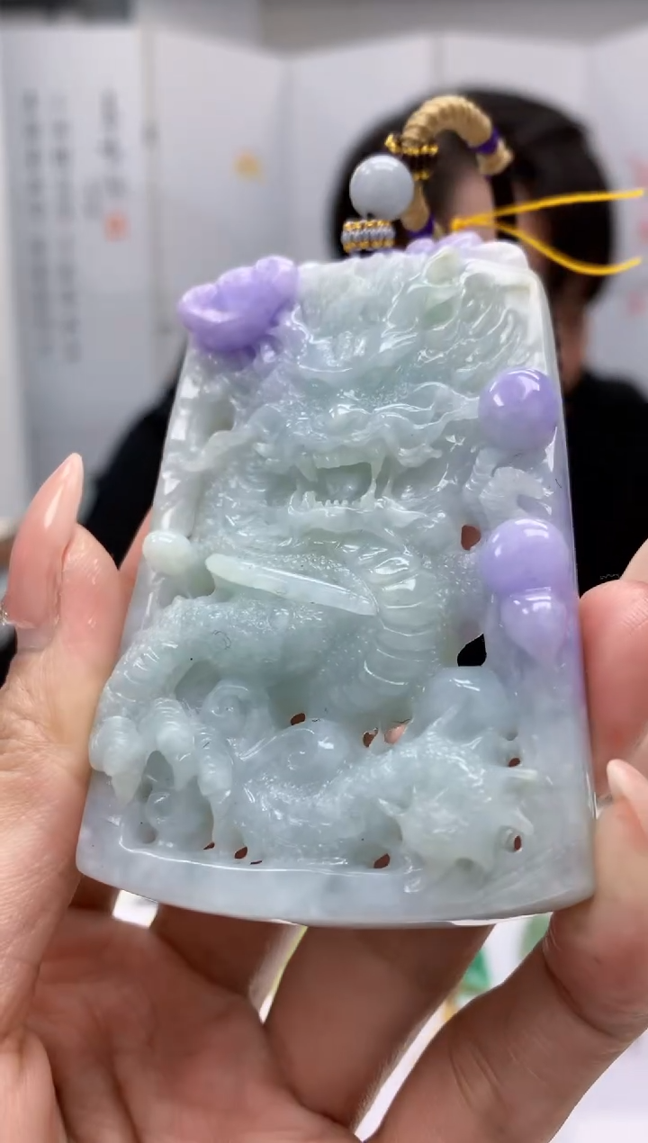 【闪购商品】定制翡翠未镶嵌5060MM-毛货挂件