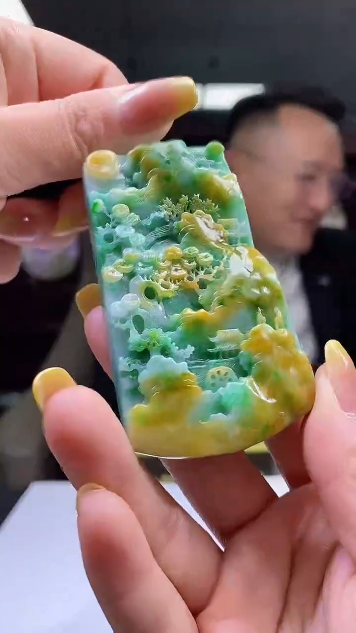 未镶嵌定制翡翠05/1214/W/山水