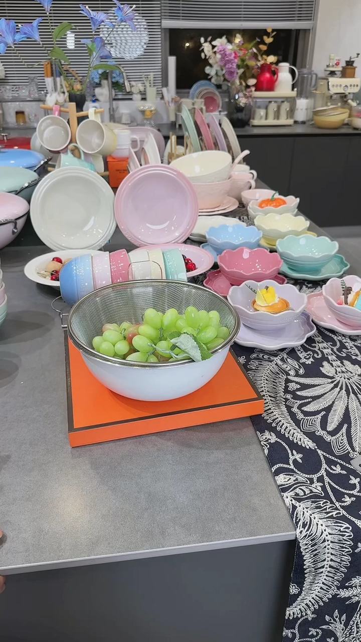 【闪购商品】瓷不锈钢料理盆+沥水篮24cm（2件套）