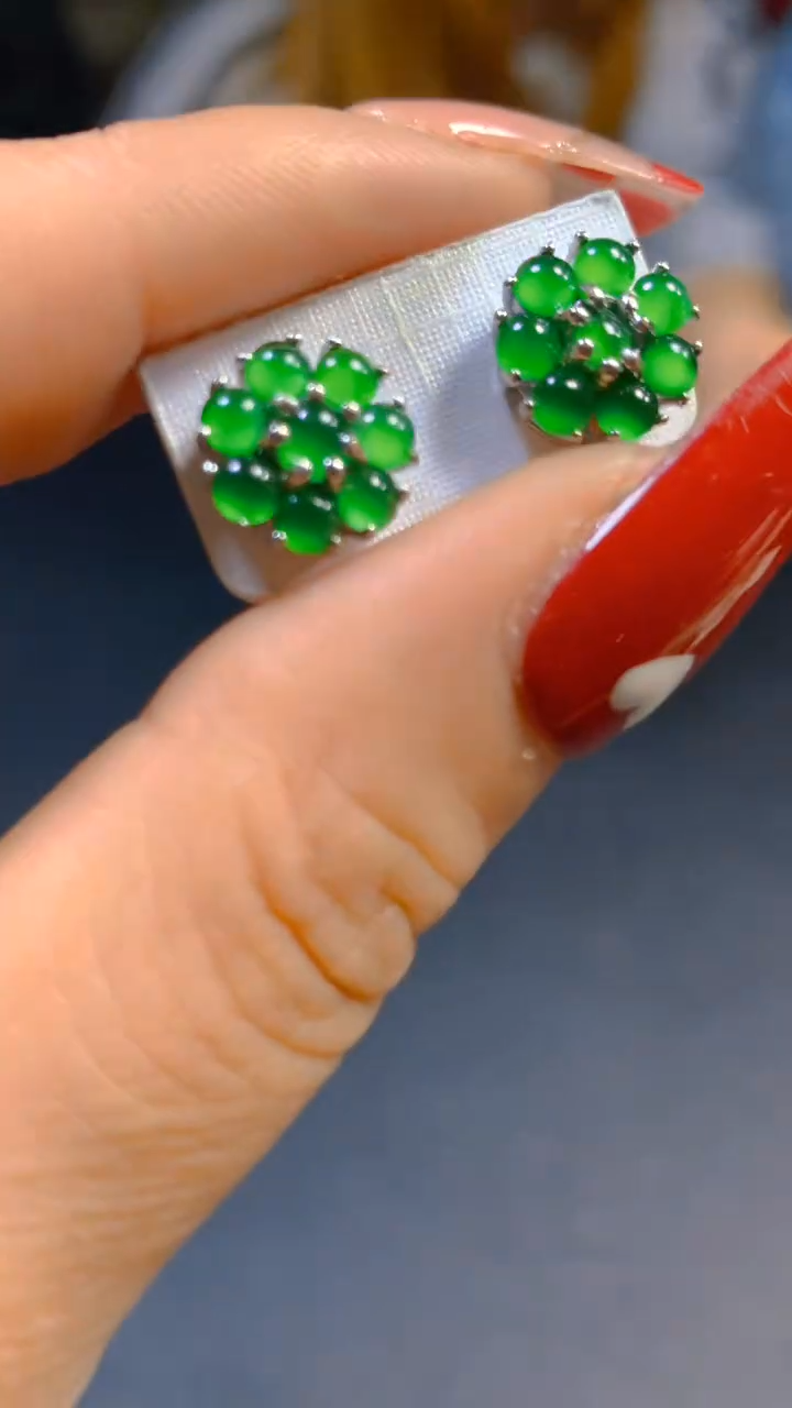 【闪购商品】翡翠耳饰未镶嵌0414263515多样性发一