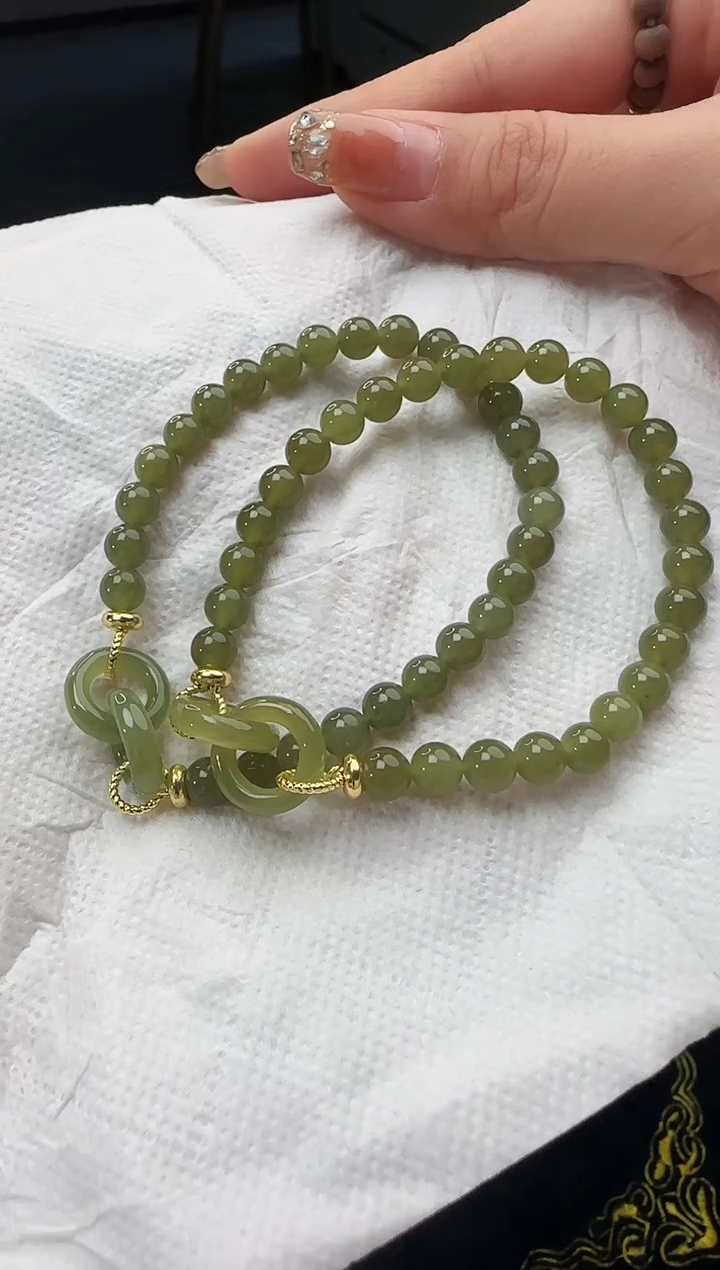 手链未镶嵌和田玉念想 多样性发一件