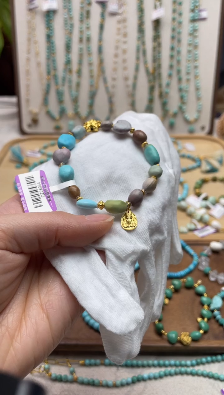 【闪购商品】绿松石手串银S925镶嵌72