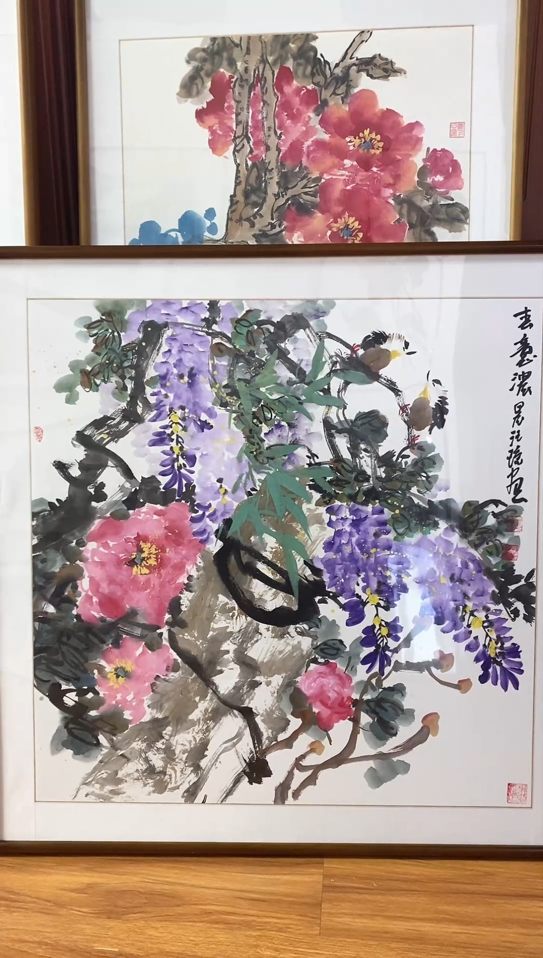 【闪购商品】国画汪琼《春意浓》含框82*82