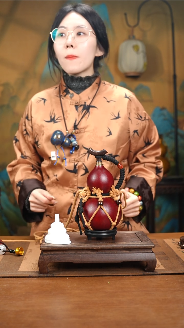 XA014网兜款大漆酒葫芦（现货现发）