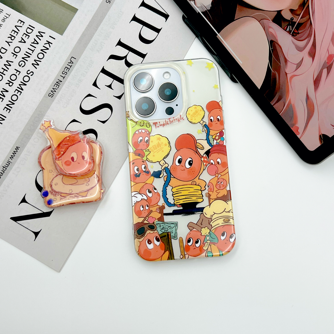 IMD手机壳围观星星小人适用苹果17iPhone16华为小米oppovivo
