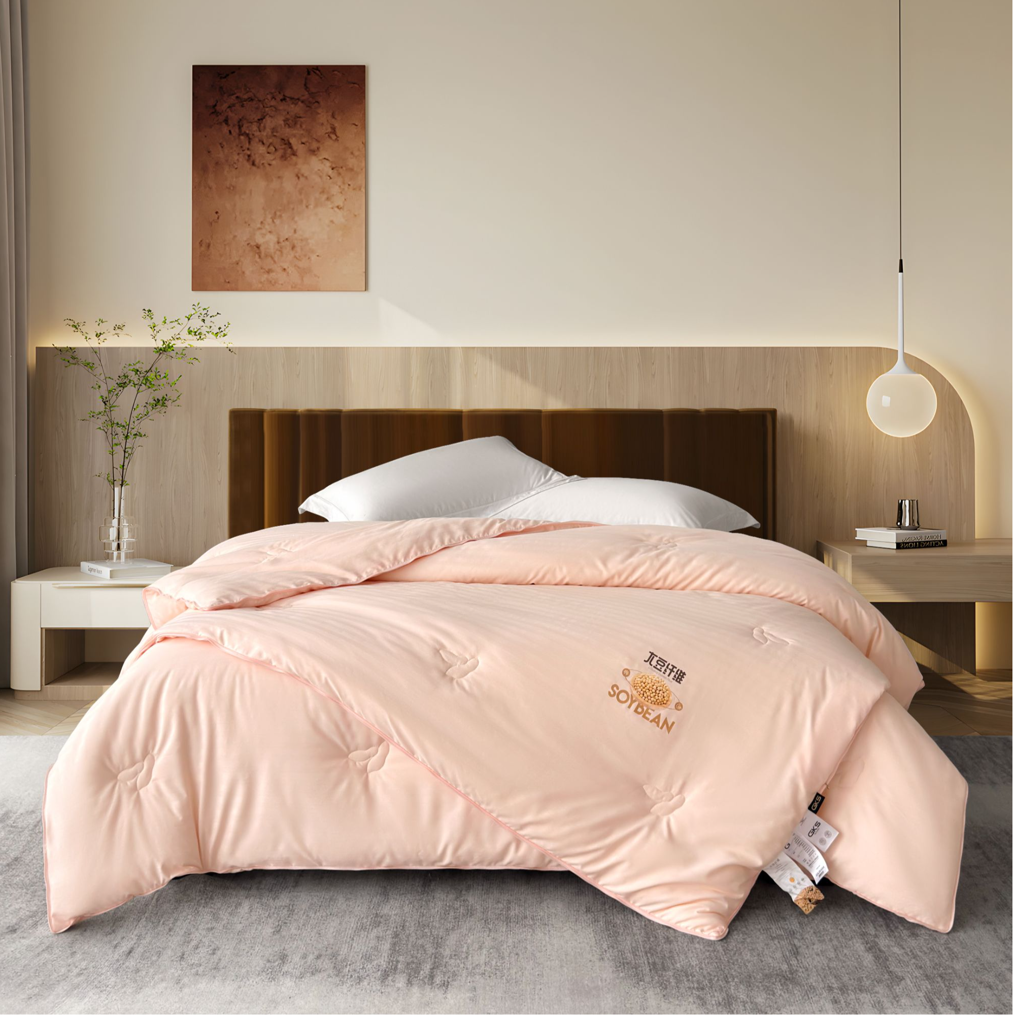 JKS亲肤柔软舒适加厚亲肤zb大豆子母被99