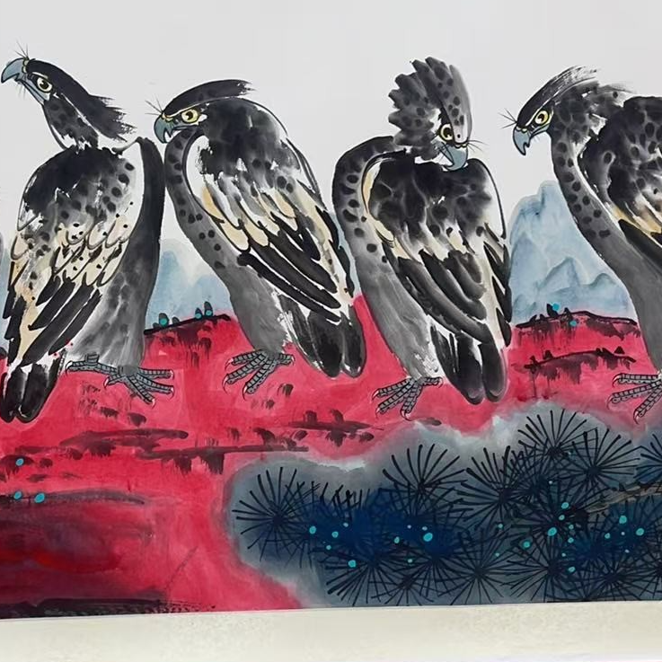   橱窗展示/藏雅文化/宣纸国画/带证书授权