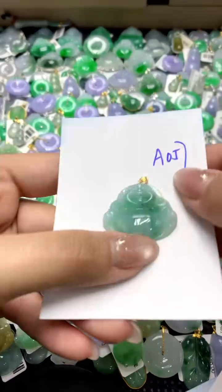 【闪购商品】翡翠颈饰18K金镶嵌111111111