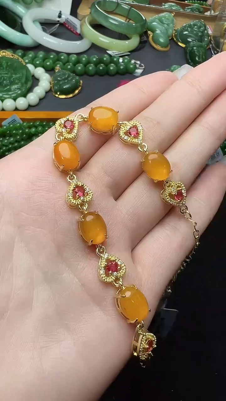 【闪购商品】蜜蜡手链未镶嵌45手链