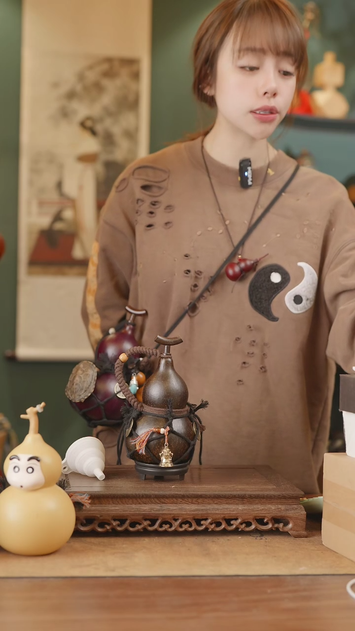 【闪购商品】147号精品天然大漆工艺防渗内胆酒葫芦~