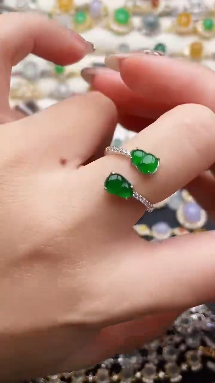 银S925镶嵌手链翡翠201