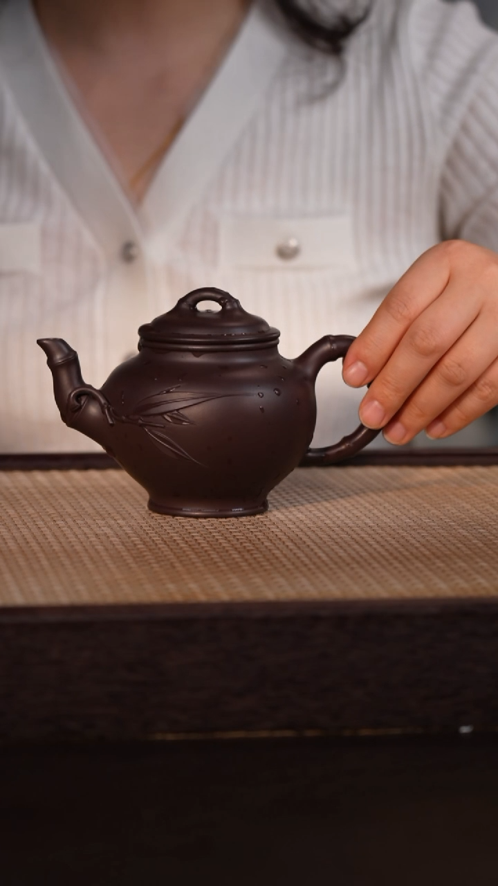茶壶紫砂黑墩头 300cc