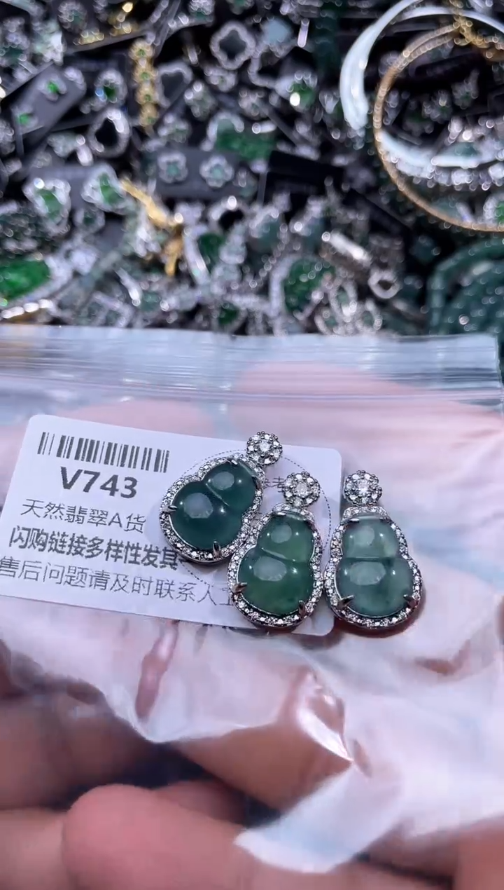 【闪购商品】翡翠颈饰未镶嵌V743多样性发其一