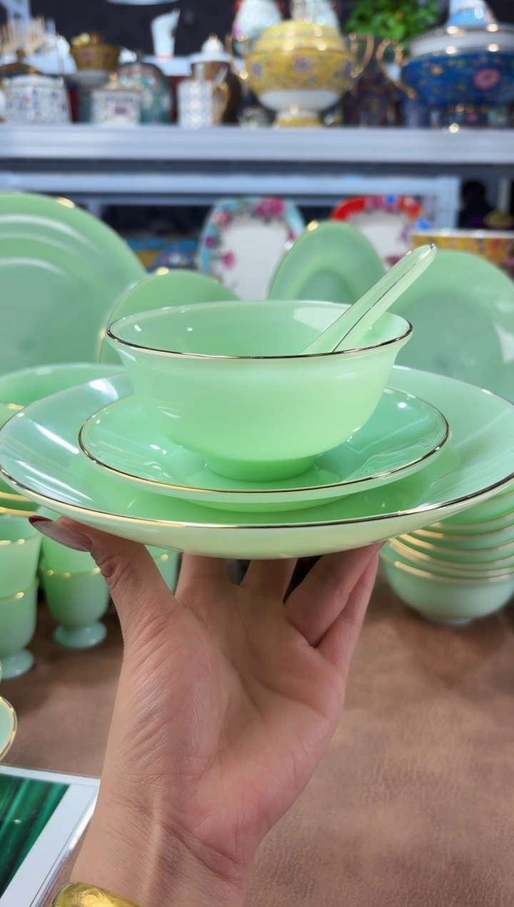 玉瓷四件套6套餐具