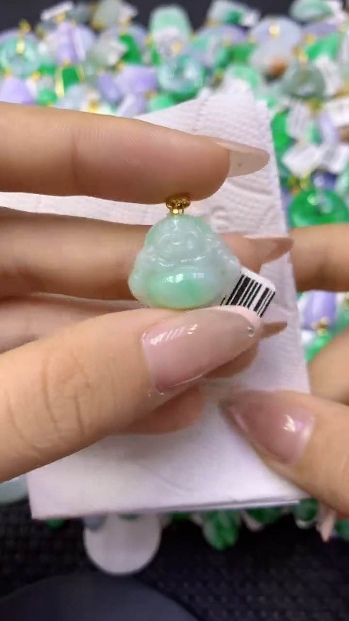 颈饰未镶嵌翡翠天然缅甸翡翠A货