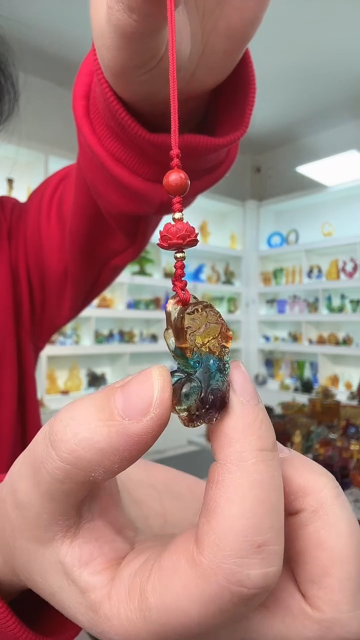手工艺品琉璃貔貅手机链