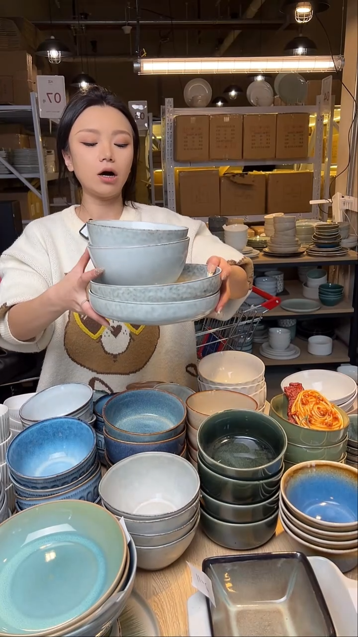 瓷278外贸尾货窑变釉下彩默外微瑕