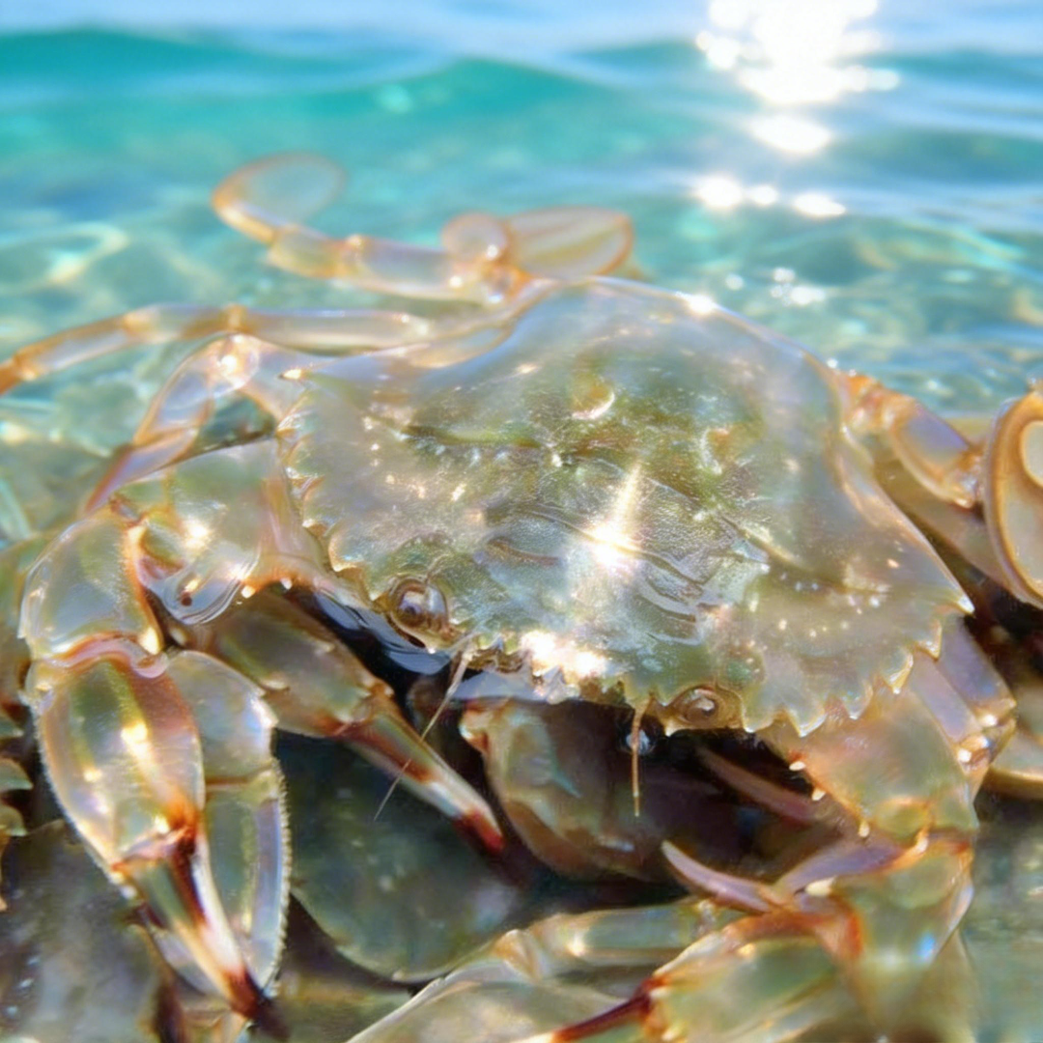 渤海湾鲜活花盖蟹