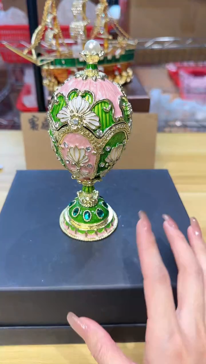 【闪购商品】茶宠珐琅首饰盒摆件AD101