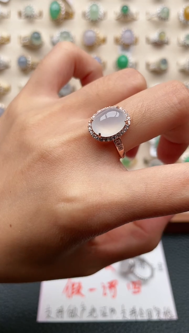 【闪购商品】翡翠戒指银S925镶嵌1111