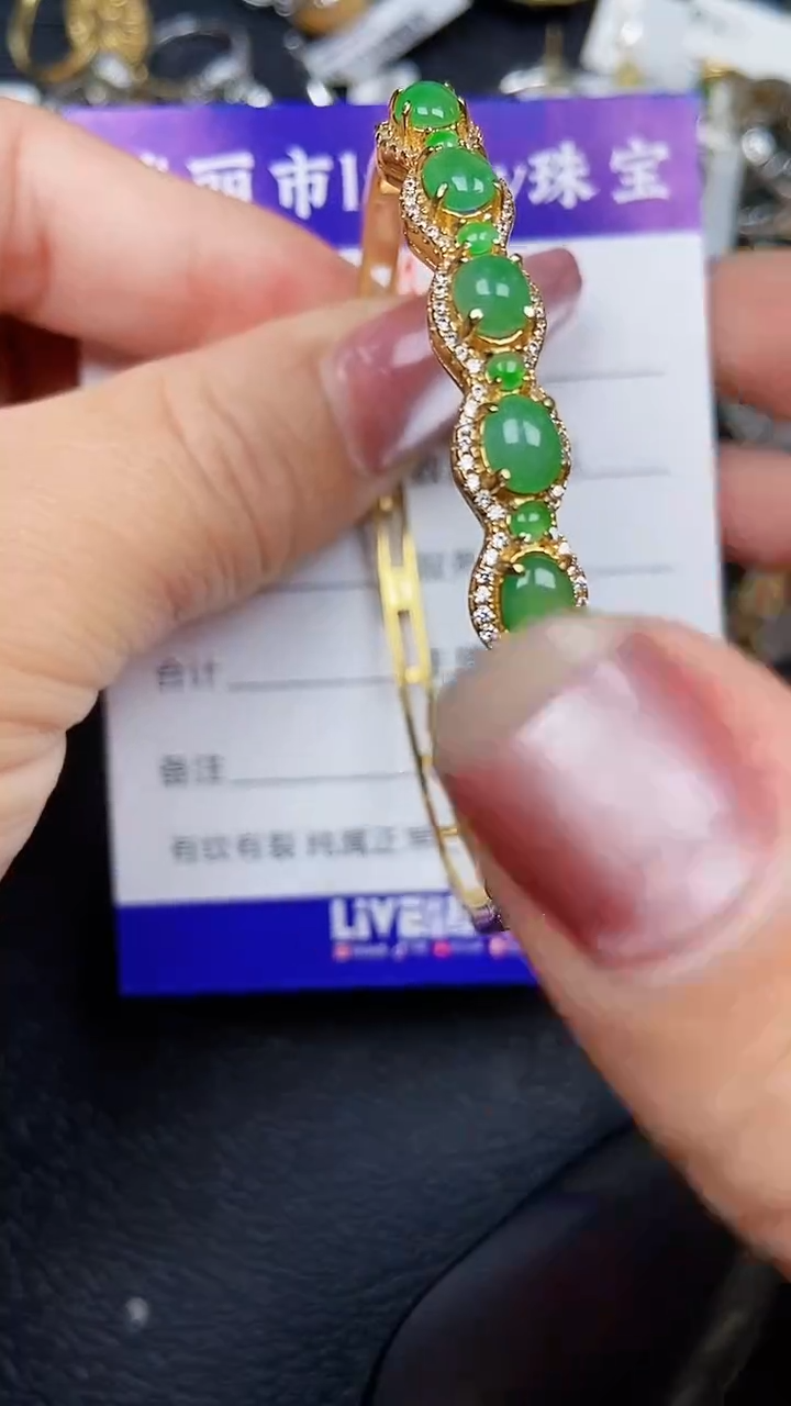 颈饰银S925镶嵌翡翠9144