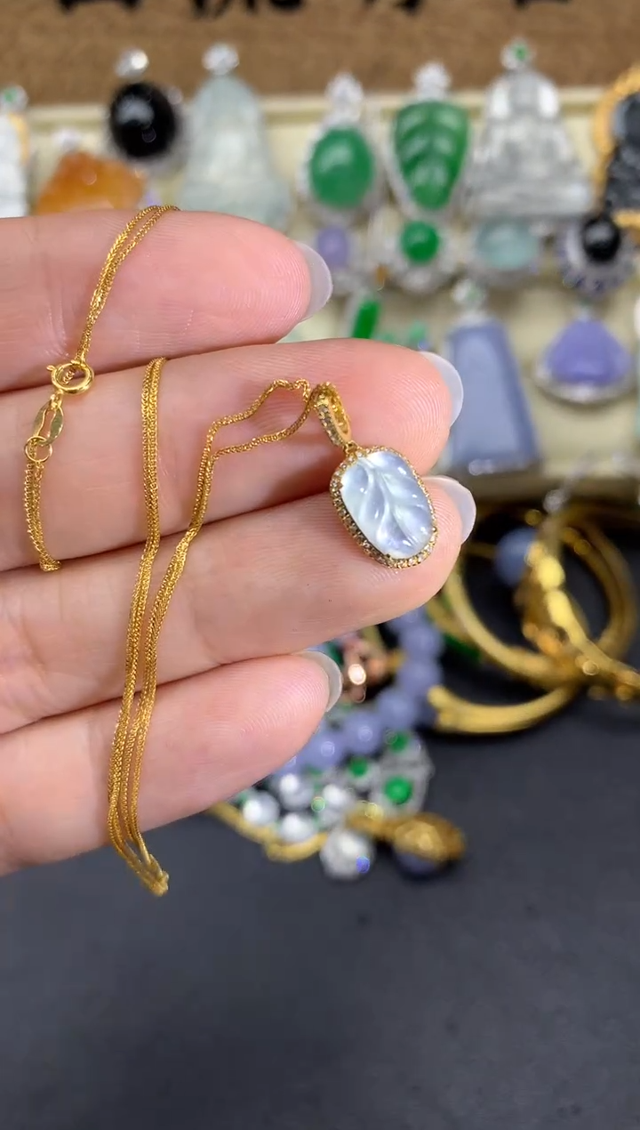 【闪购商品】翡翠颈饰18K金镶嵌236-中国好珍宝