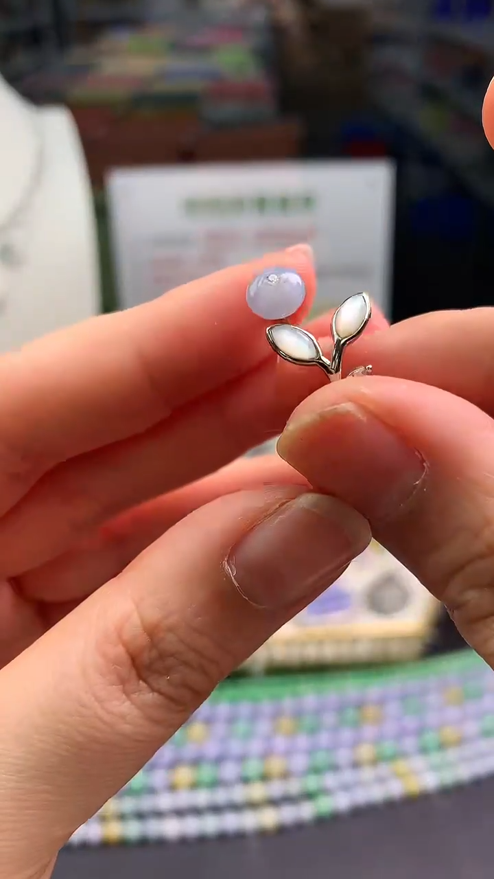 【闪购商品】翡翠颈饰银S925镶嵌翡翠戒指|不退不换