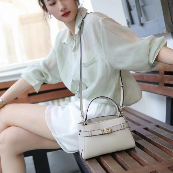 RAIN.CUN【初阳甄选】SLBL-170-米白轻奢潮流经典小众女包