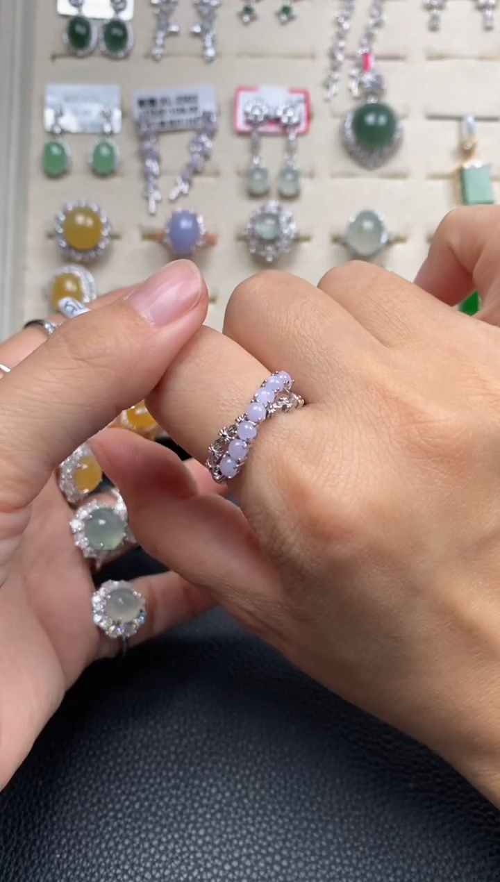 【闪购商品】翡翠戒指银S925镶嵌11111