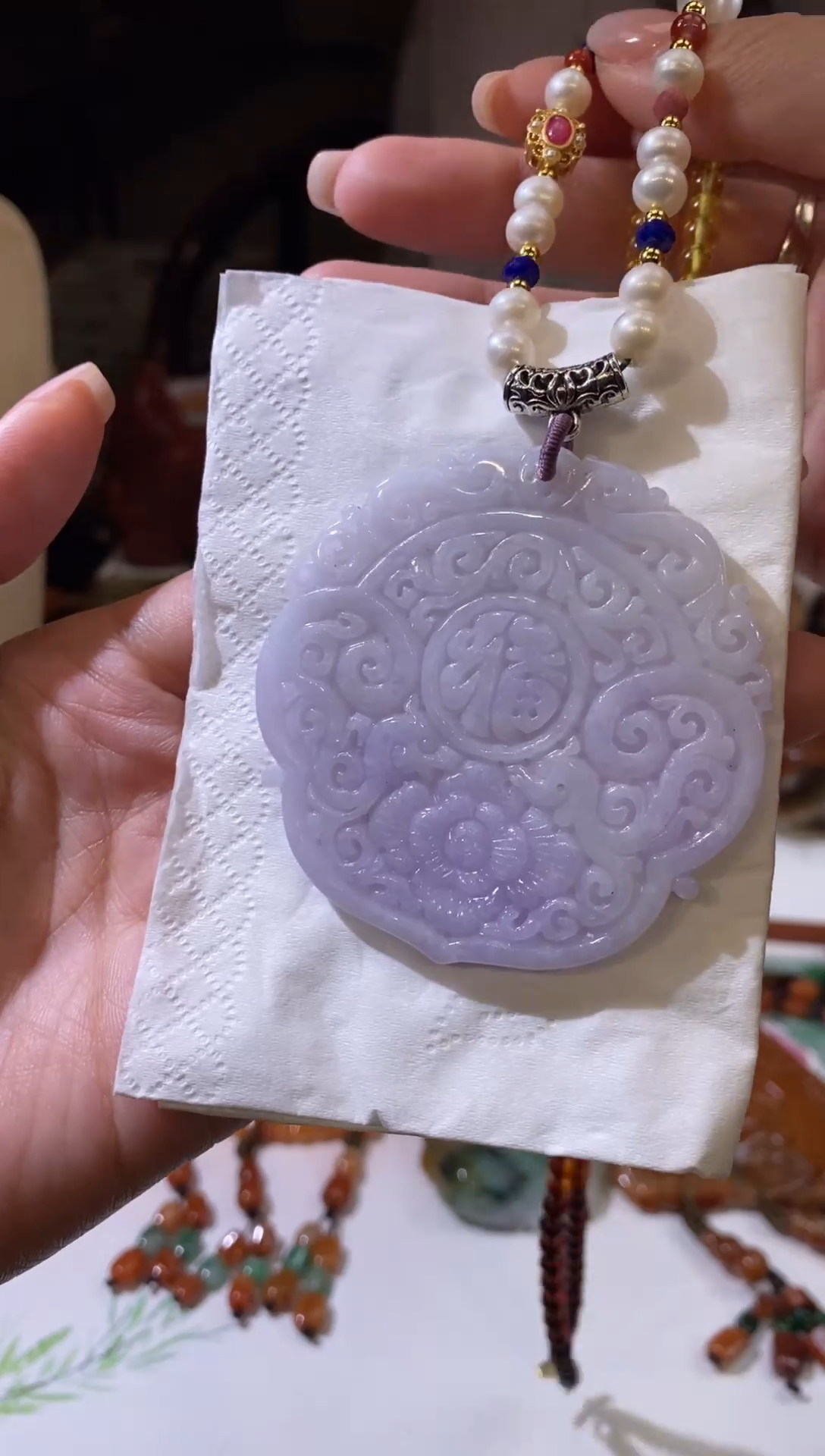 翡翠未镶嵌吊坠(赠链)挂件