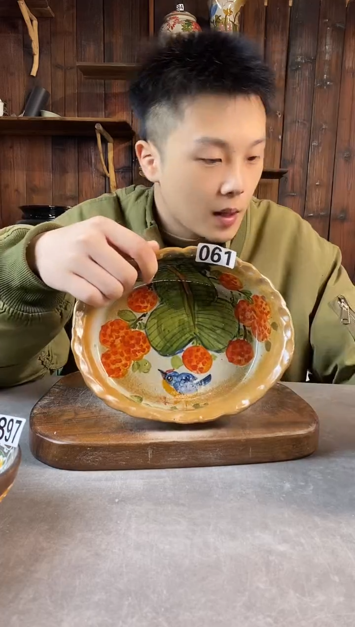 碗061，手工手绘，超值陶瓷