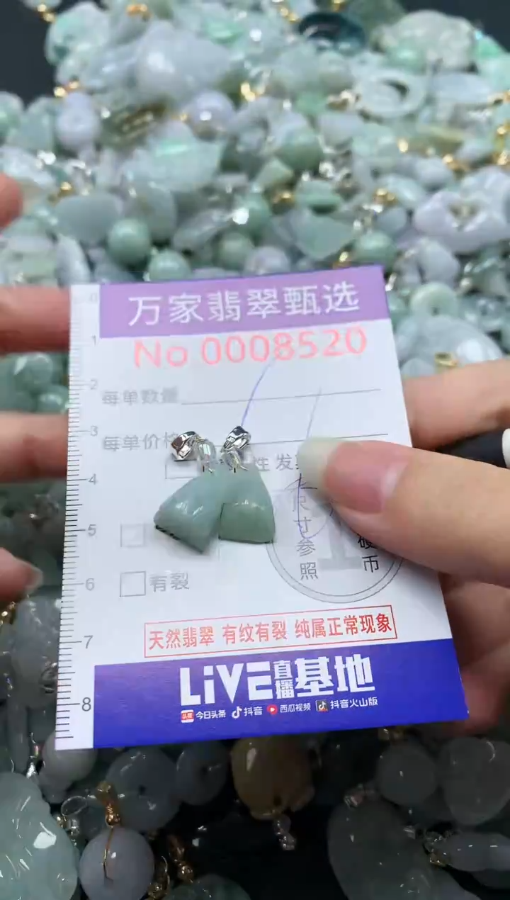 吊坠(不含链)未镶嵌翡翠8520