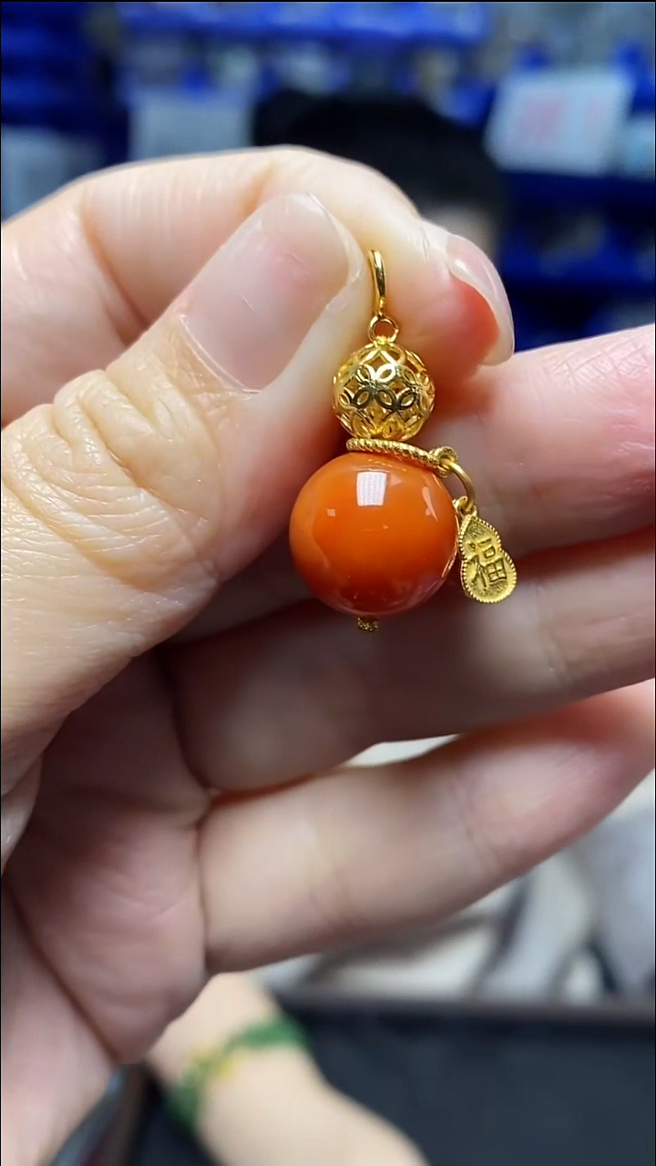 吊坠(不含链)银S925镶嵌南红玛瑙DZ5922