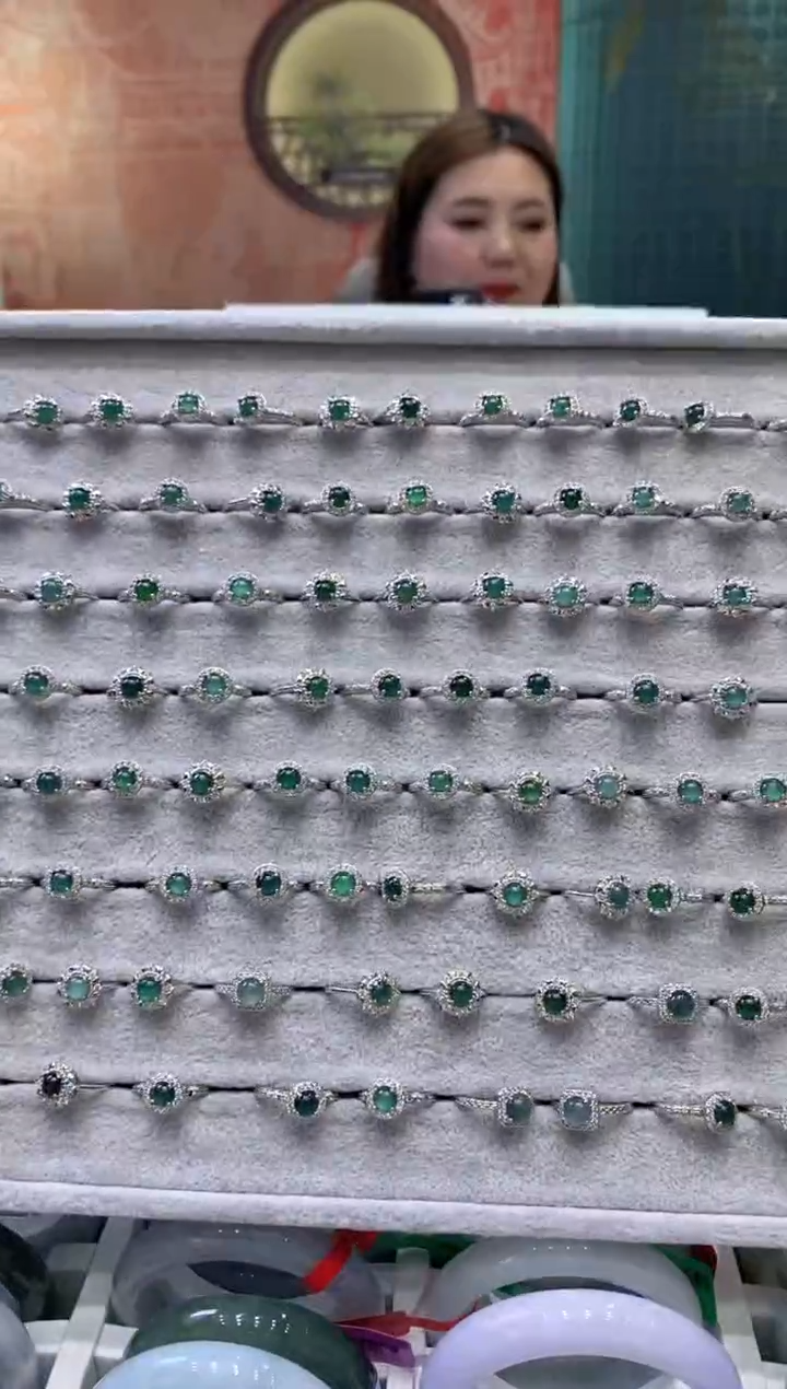 【闪购商品】翡翠戒指合金0000722/多样性发货