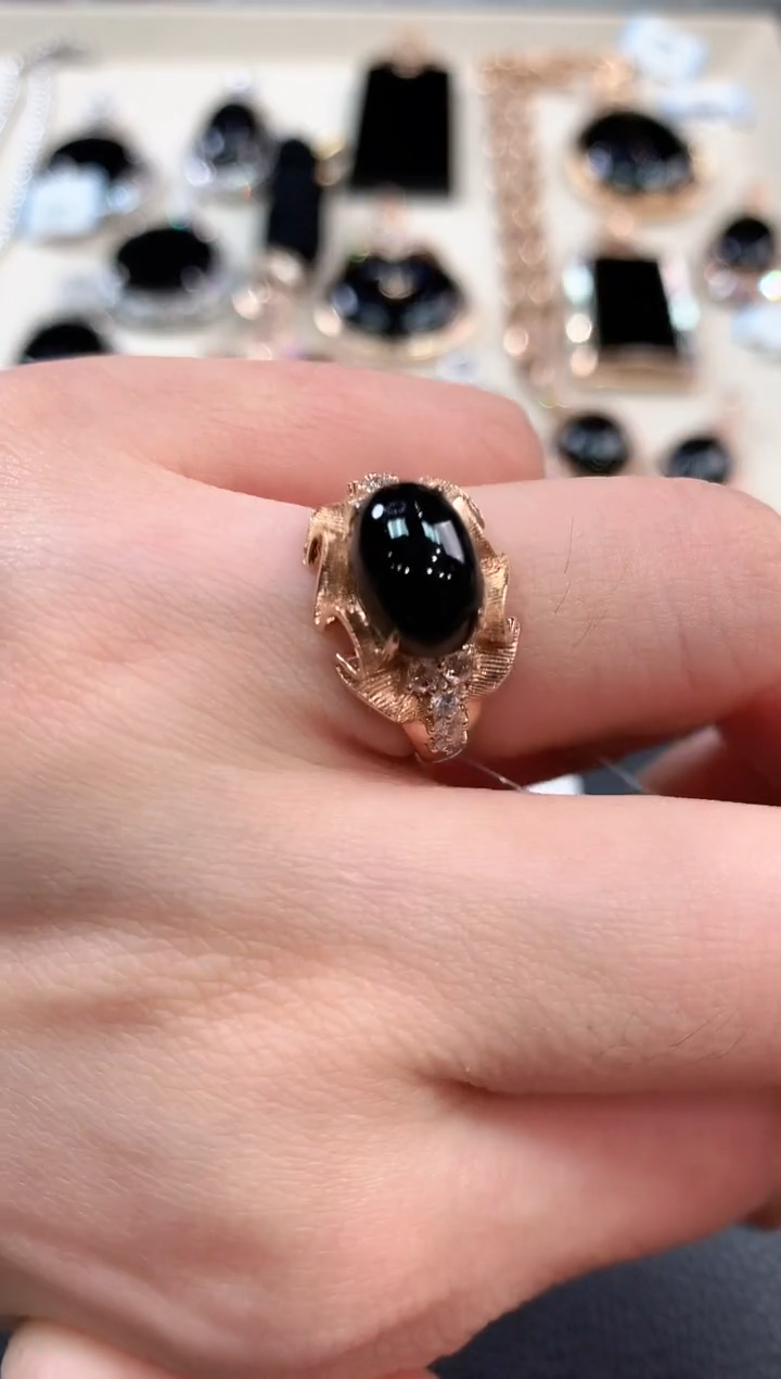 【闪购商品】翡翠戒指18K金镶嵌m61不退换多样性一件发货