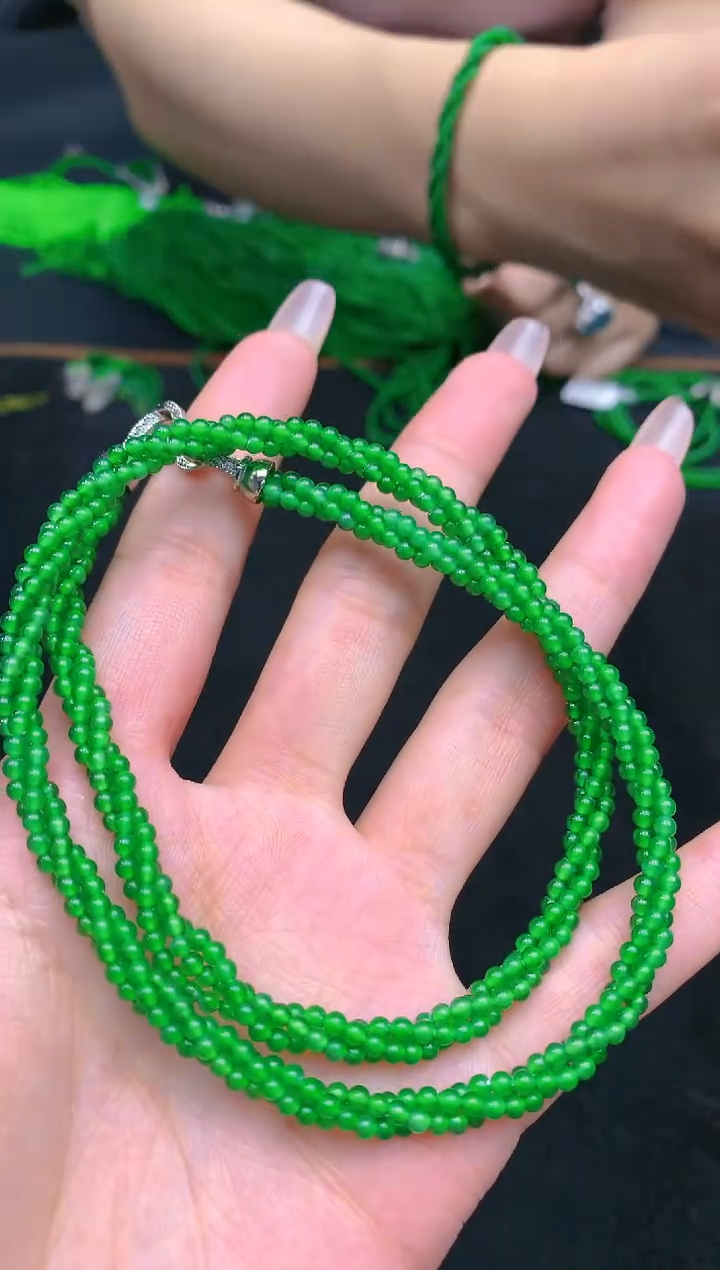 翡翠未镶嵌颈饰天然A货翡翠